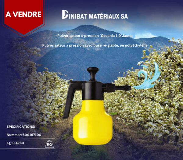 Pulvérisateur à pression Oceania 1.0`Jaune – Image 2